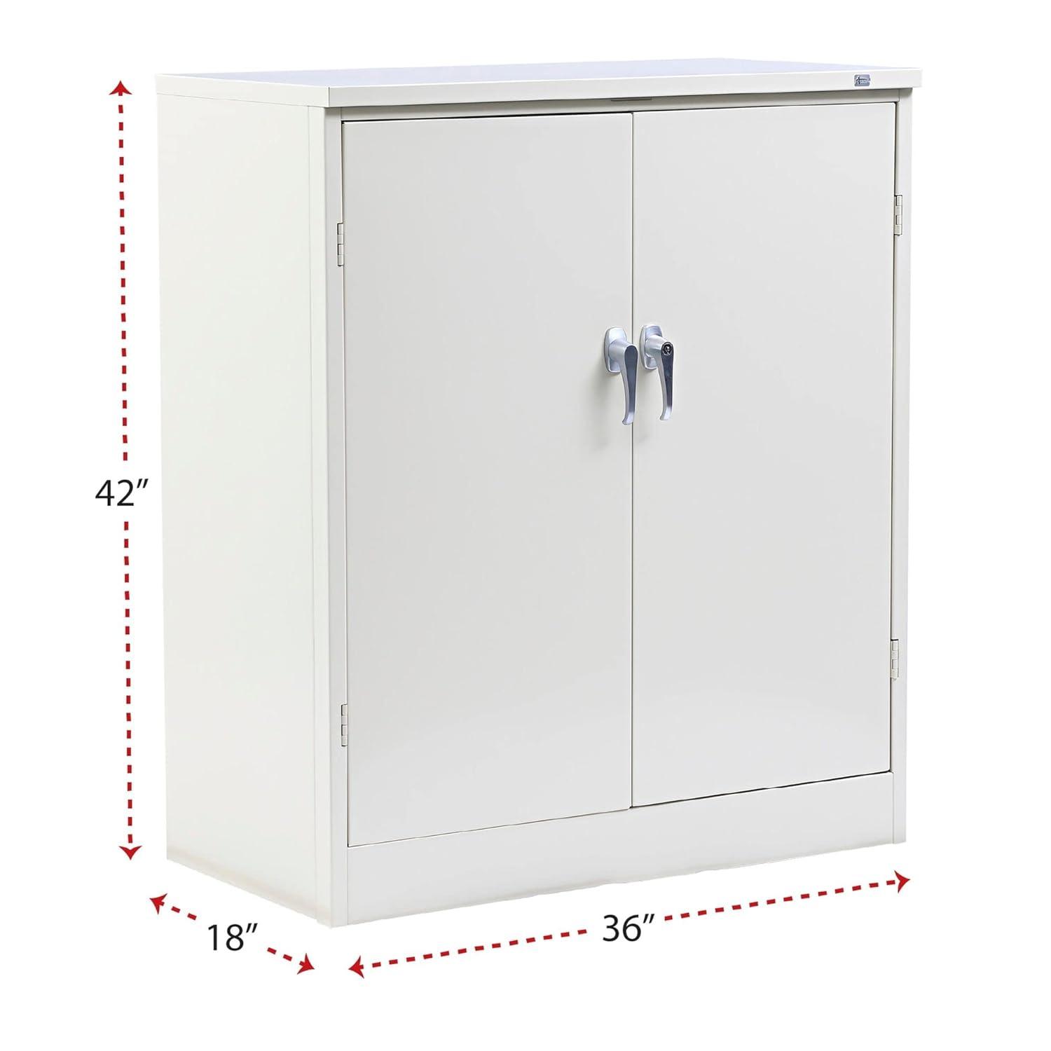 Alera® Assembled 42" High, 2 Shelf Storage Cabinet