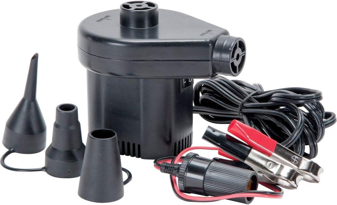 Black 12V DC Electric Air Pump for Towables and Air Mattresses