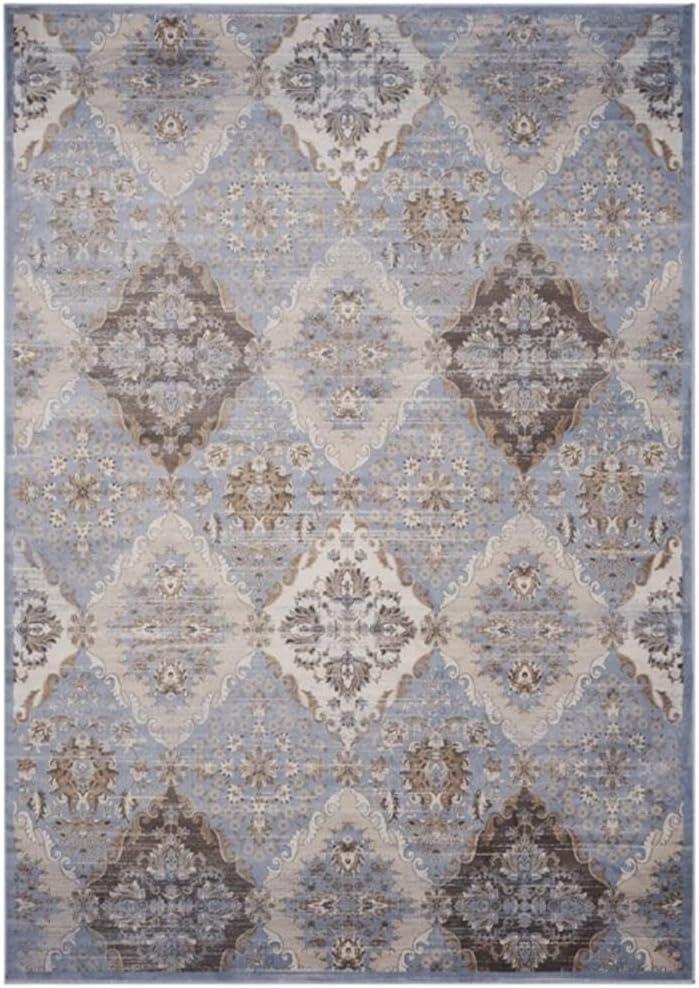 Vintage VTG572 Power Loomed Indoor Area Rug - Light Blue/Ivory - 5'1"x7'7" - Safavieh