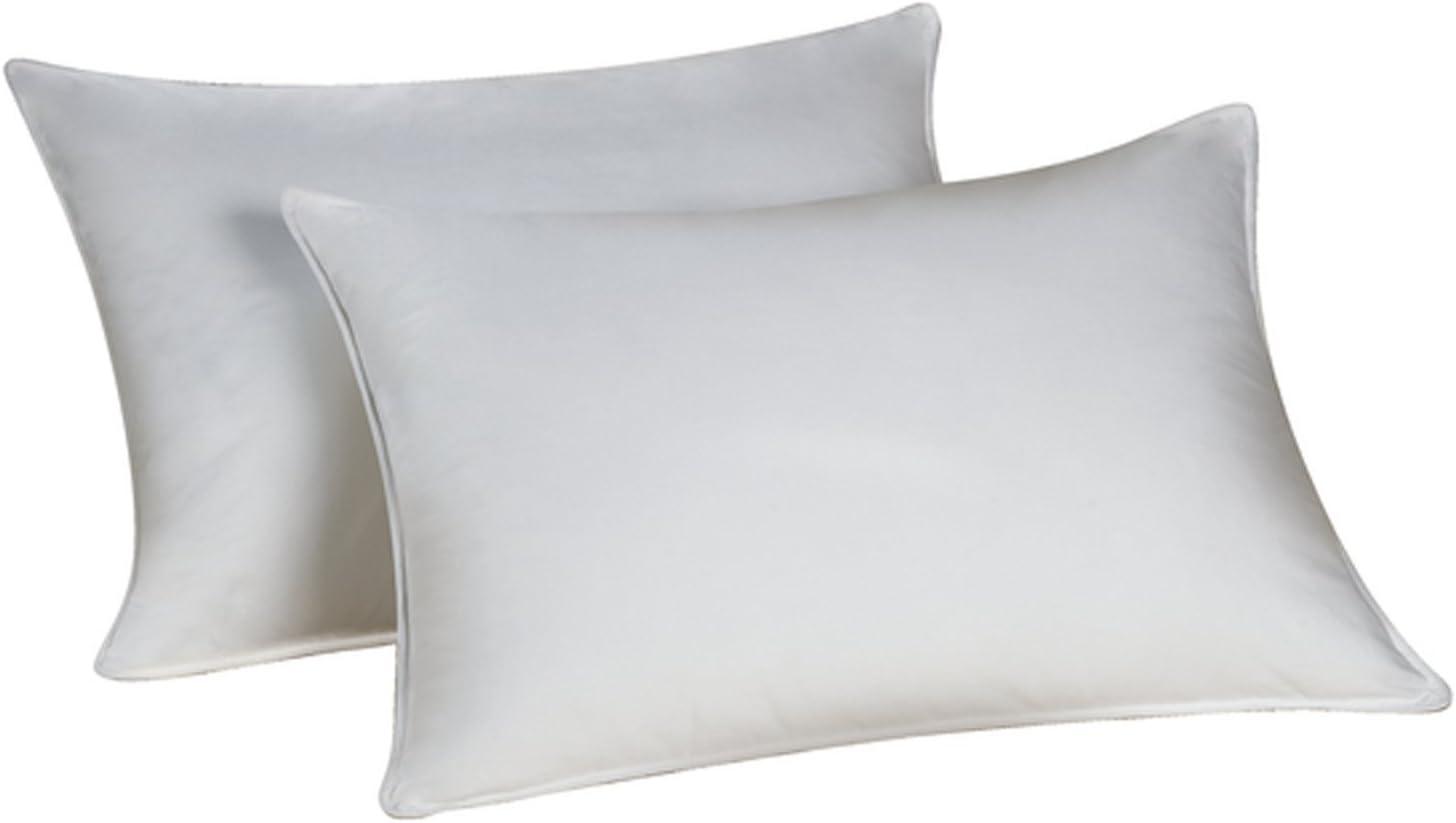 Hypoallergenic Medium Firm White Cotton Bed Pillow Set