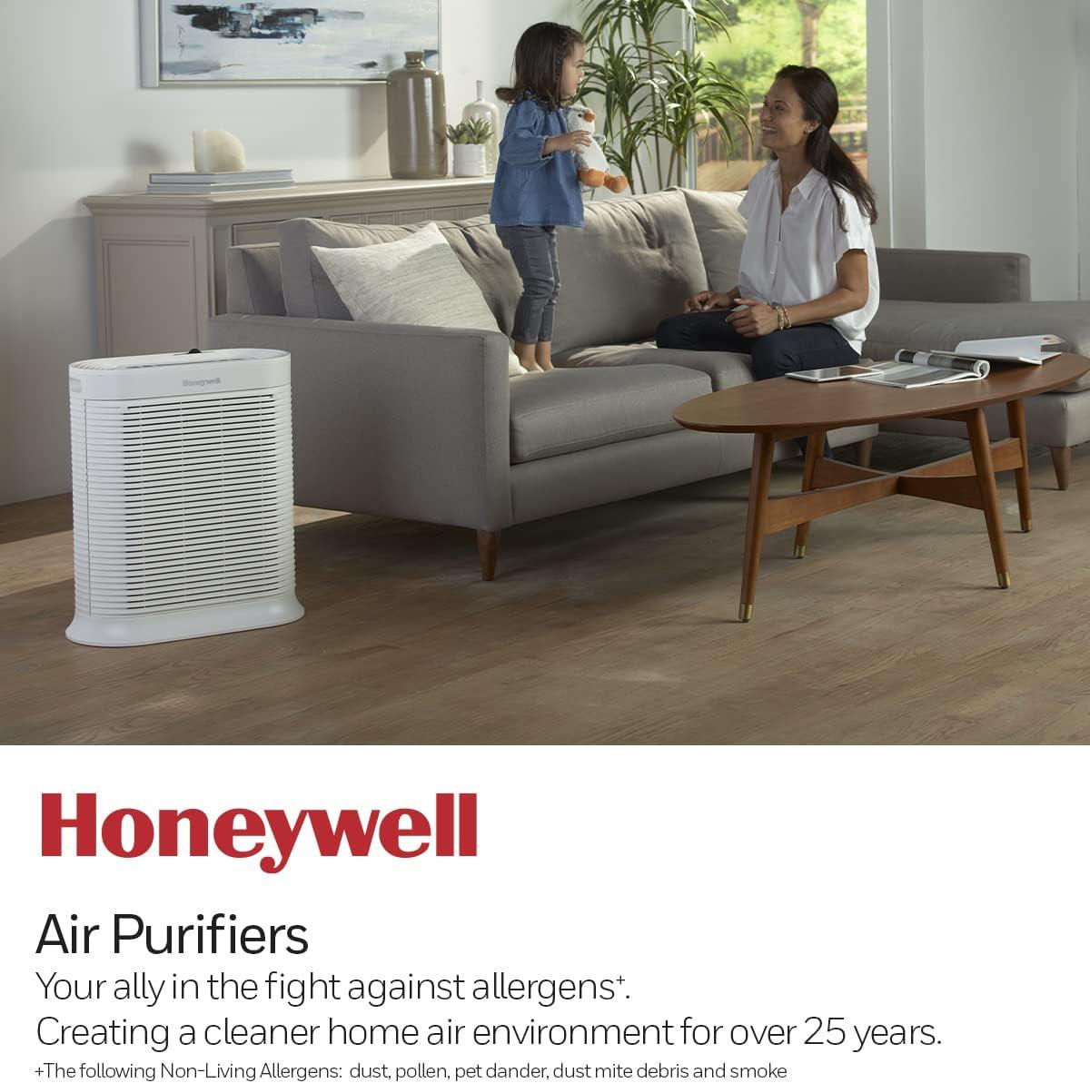 Honeywell Air Purifier, HPA304, 465 sq ft, HEPA Filter, Allergen, Smoke, Pollen, Dust Reducer