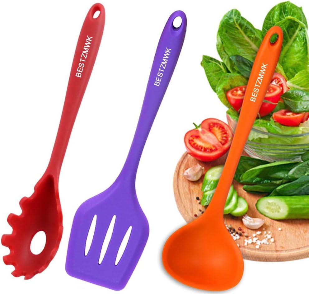 Colorful Silicone 11-Piece Nonstick Kitchen Utensil Set