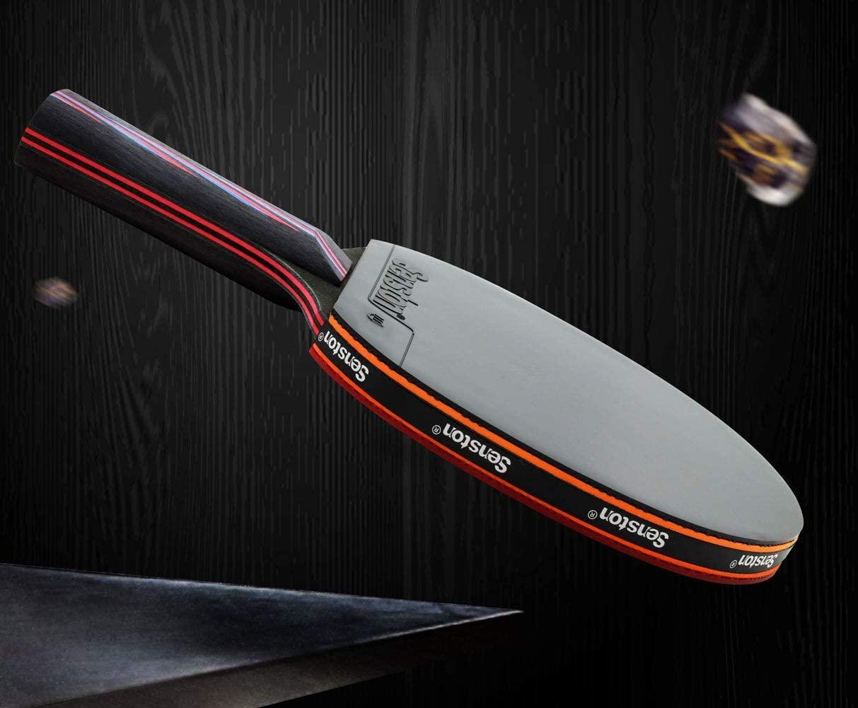 Senston Professional Table Tennis Paddles Advance Intermediate Ping Pong Paddles Set of 2, Table Tennis Racket with Carry Case…