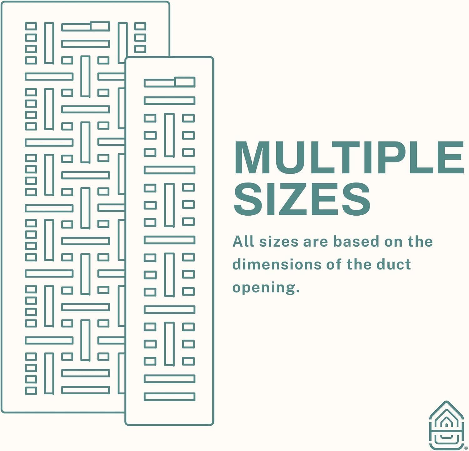 Home Intuition Basketweave Floor Vent Cover Register With Mesh Net