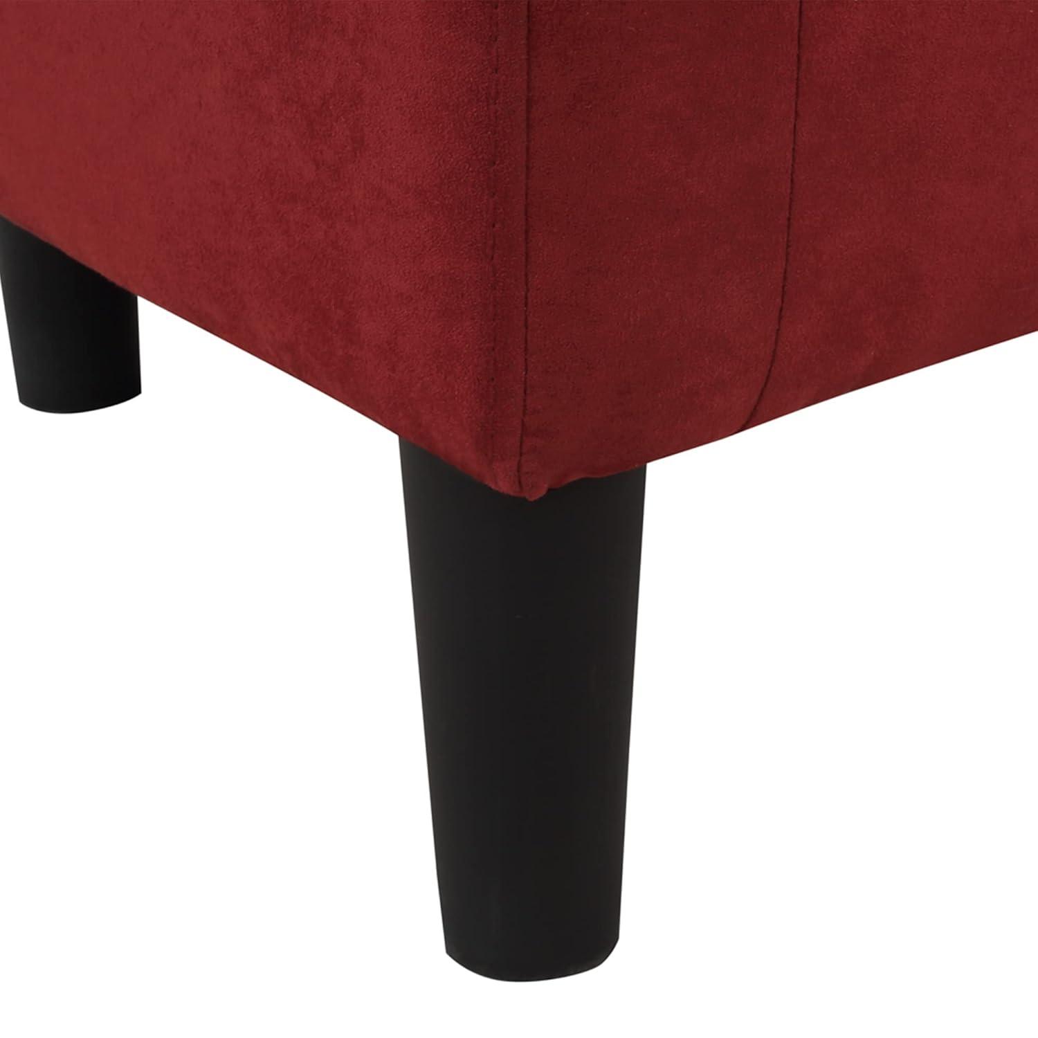 YFbiubiulife Take  Seat Churchill Accent Chair with Ottoman  Forest Green Faux Leather