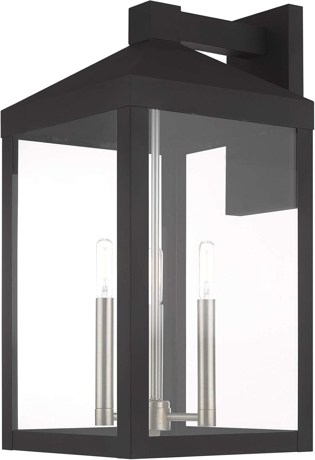 Livex Lighting Nyack 3 - Light Wall Light in  Black