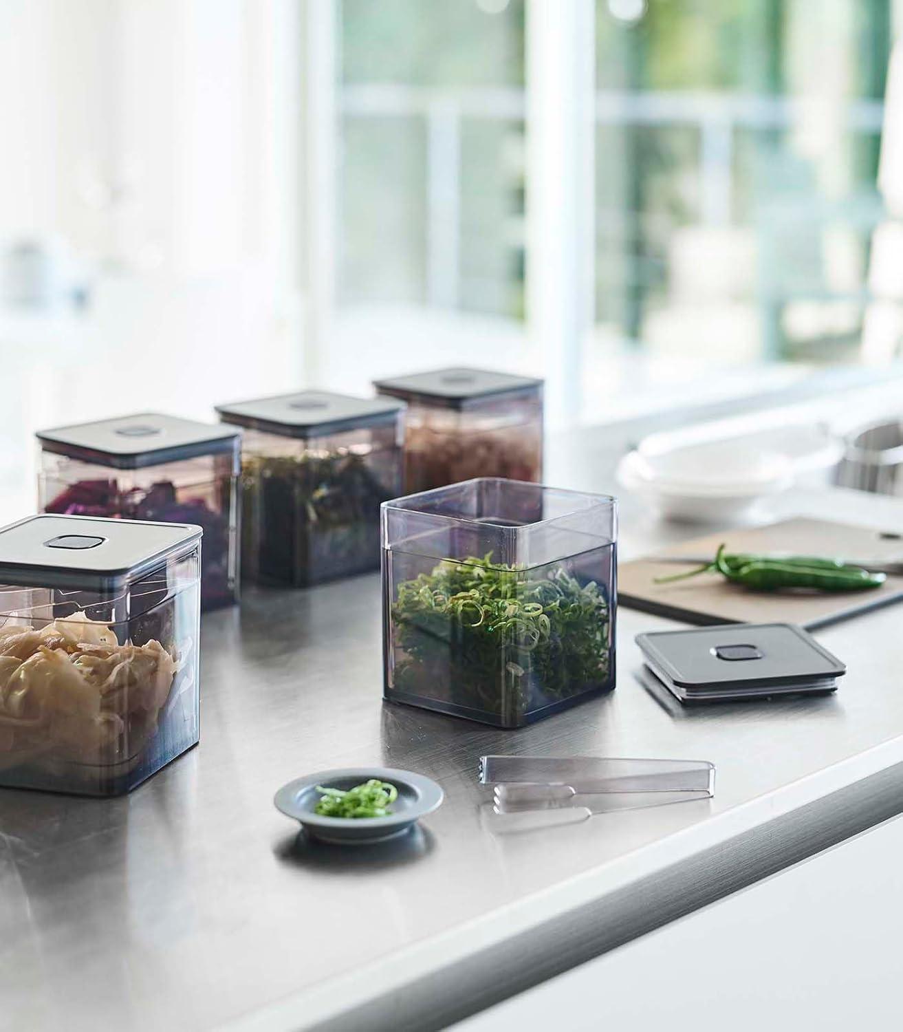 Yamazaki Home Tower Yamazaki Home Airtight Food Storage Container With Lid Square Spice Or Vegetable Holder & Reviews | Wayfair