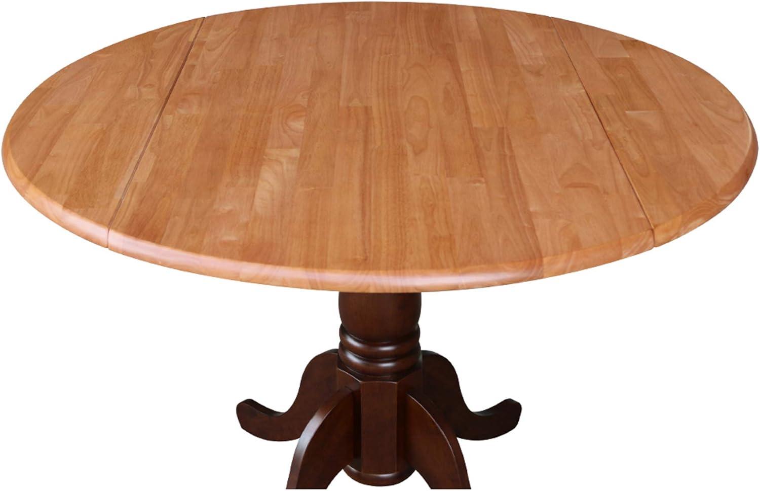 42" Mason Round Dual Drop Leaf Dining Table - International Concepts