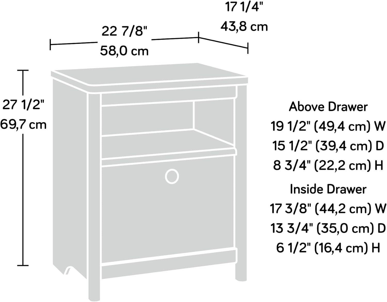 Jordan Wood Storage Nightstand