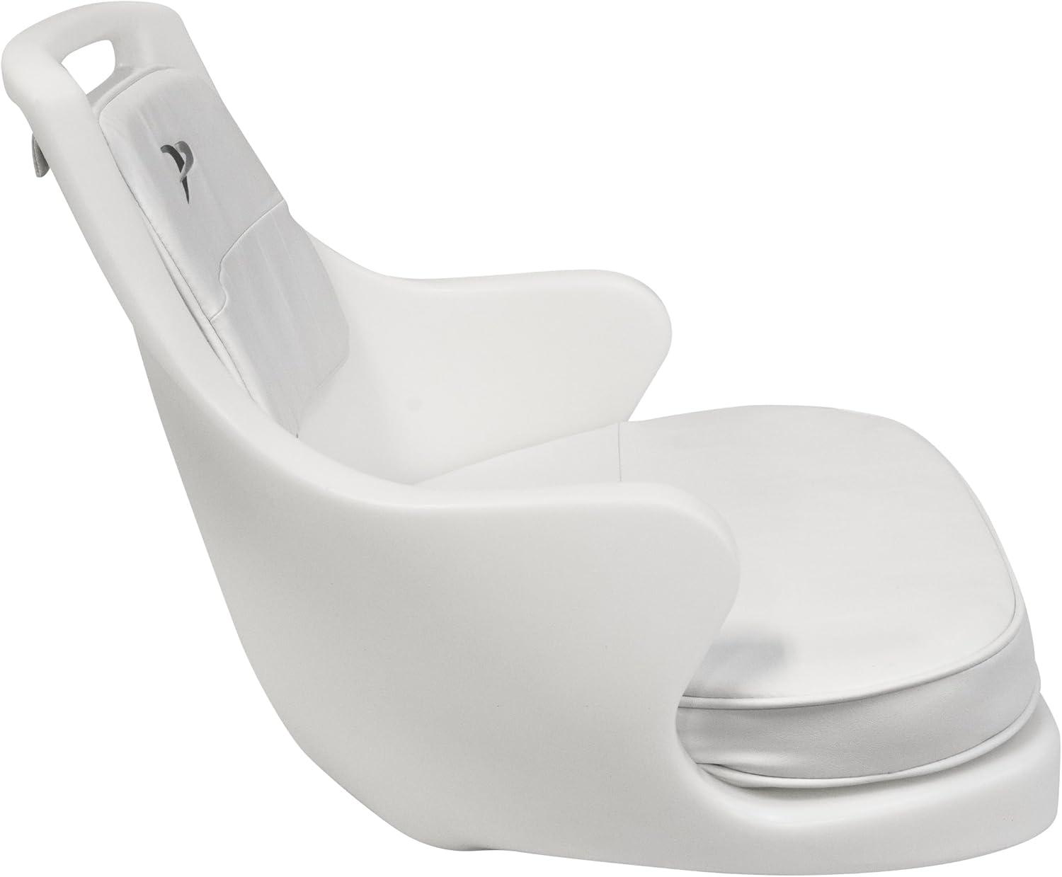 Wise 8WD015-3-710 Standard Compact Pilot Chair with Cushions and Mounting Plate, White