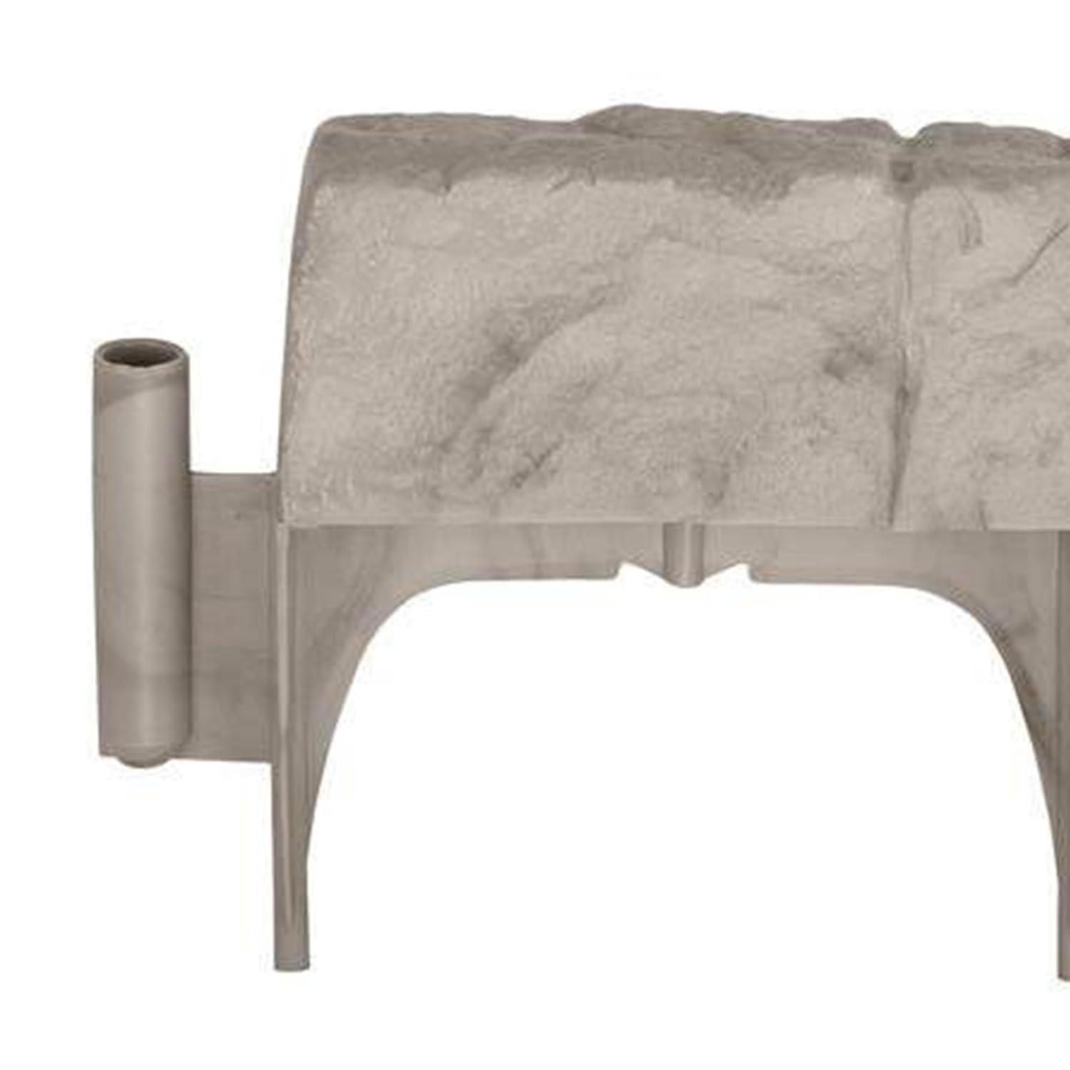 1.75'' H x 5.75'' W Gray Resin Lawn Edging (Set of 40)