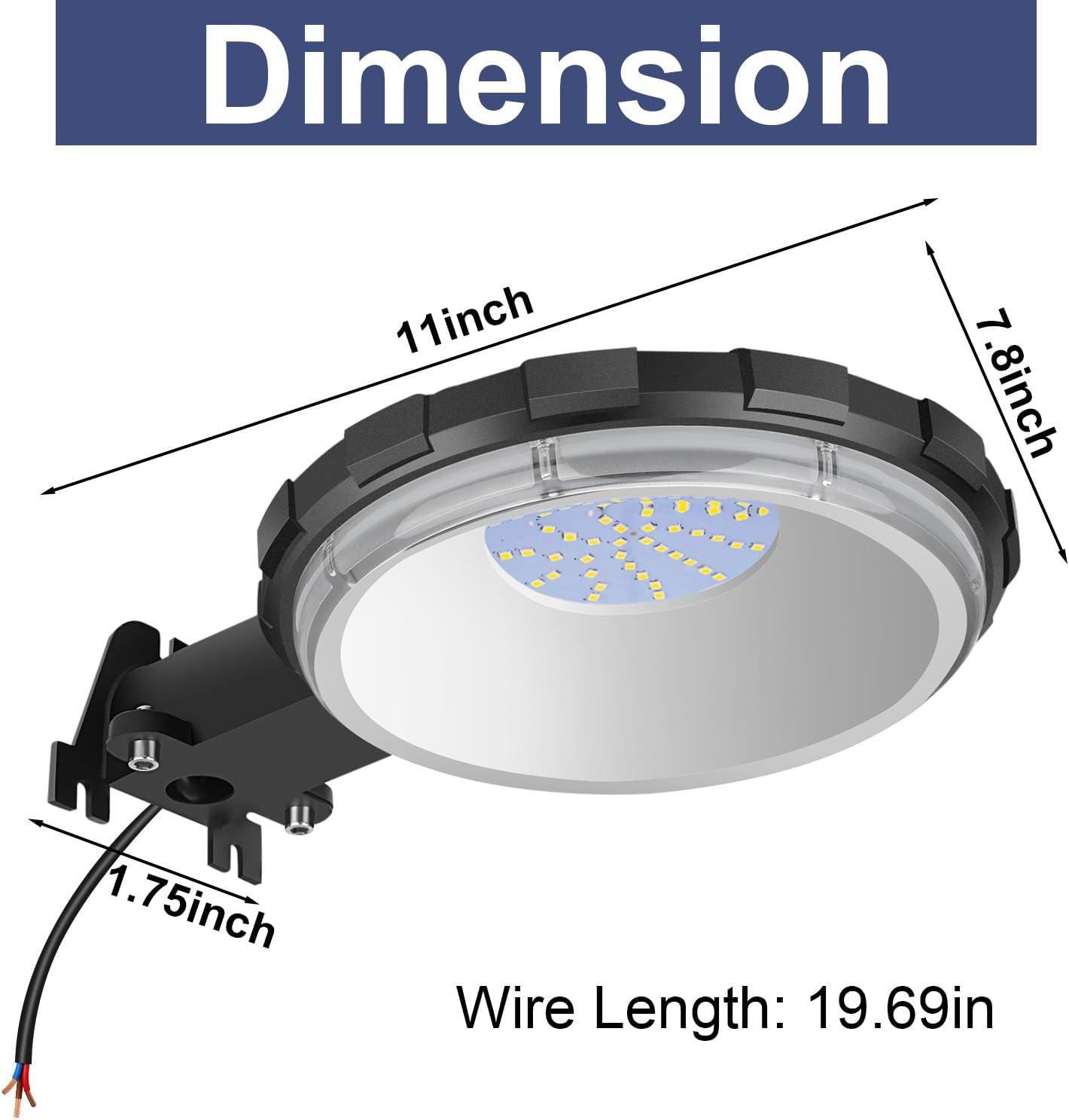 LED Barn Light, Dusk to Dawn Outdoor Lighting with 100W 10000LM 5000K Daylight, IP65 Waterproof Outdoor Security Flood Lights for Garage Yard Street Warehouse Use
