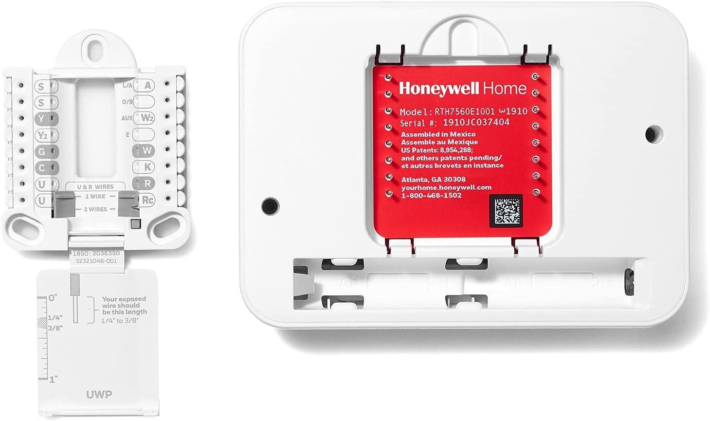 Honeywell RTH7560E1001 Gray/White 7-Day Programmable Thermostat