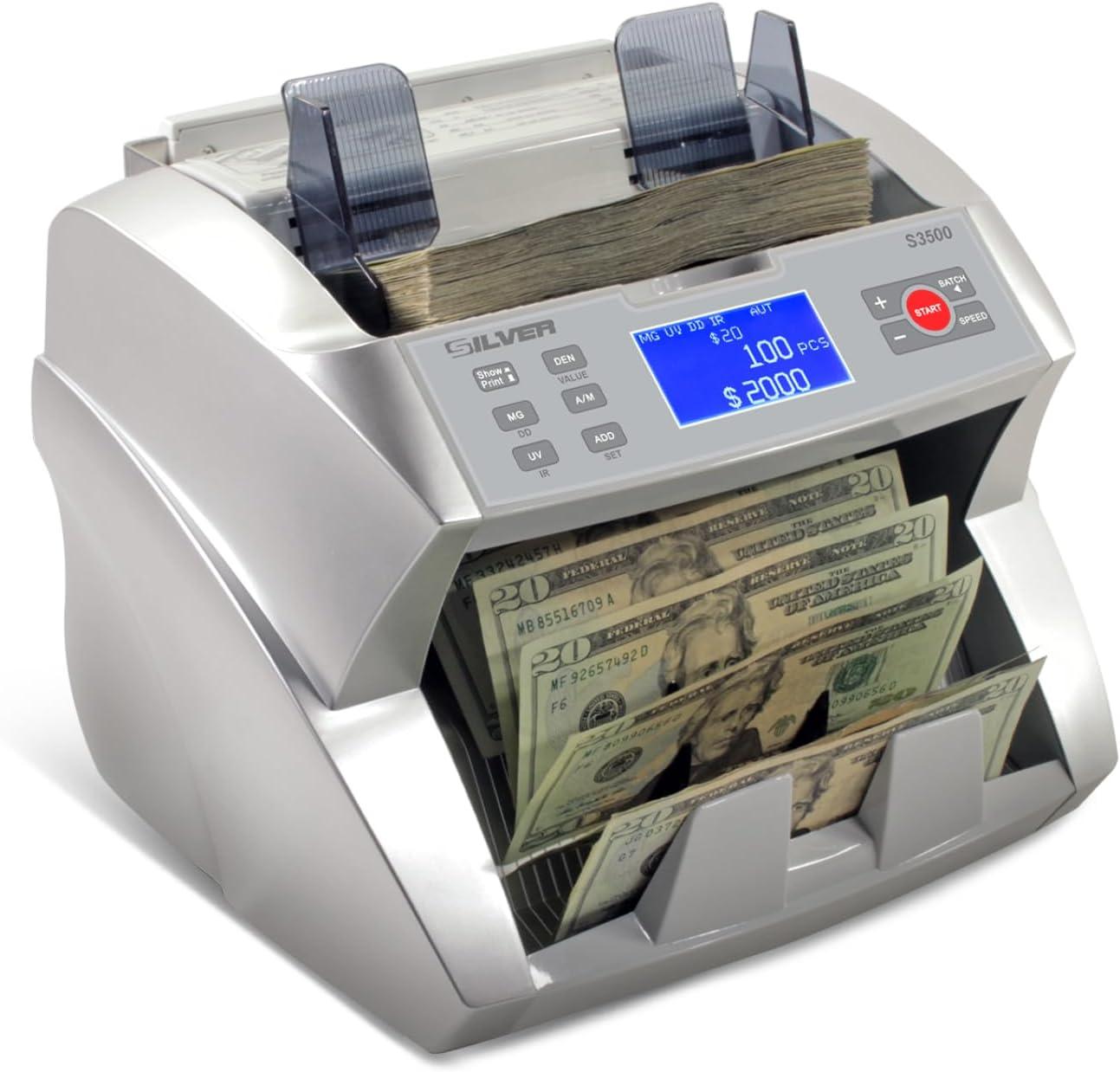 SILVER by AccuBANKER S3500 Flex Bill Counter (AB3500)