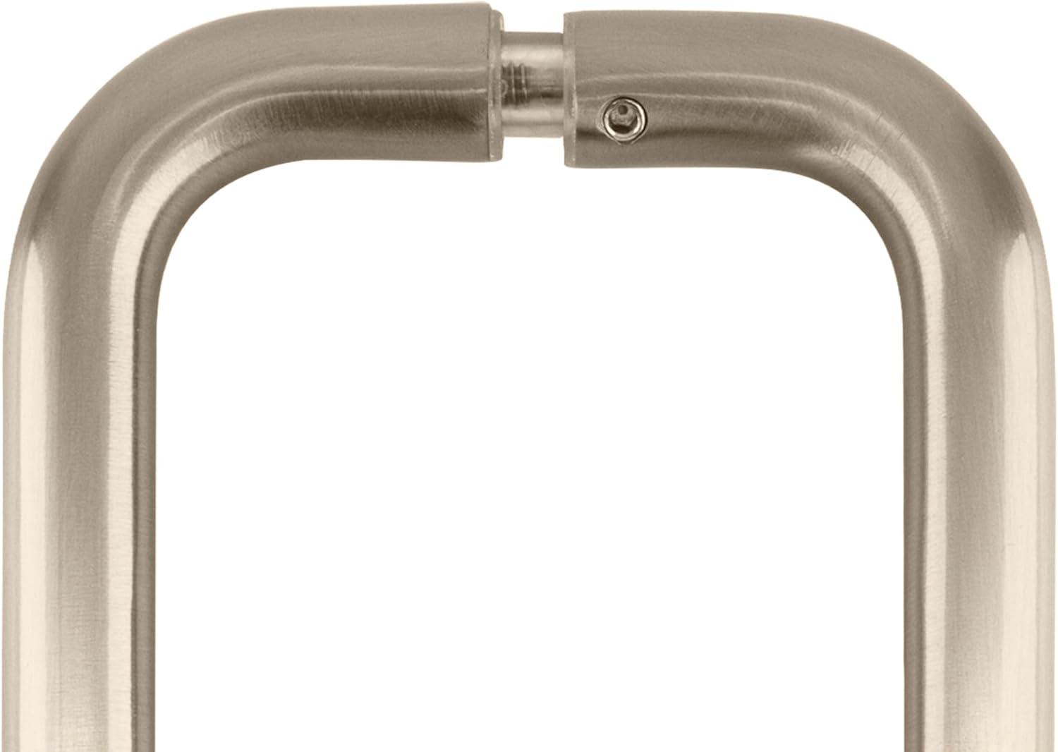 CRL SPH8BN Brushed Nickel 8" Back-to-Back Solid Brass 3/4" Diameter Pull Handles with Metal Washers