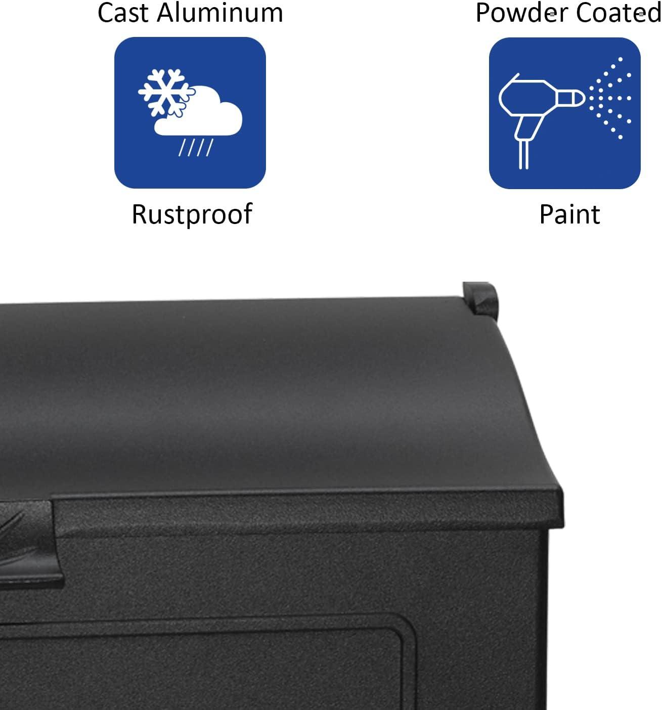 PRO-DF Cast Aluminum Wall Mounted Mailbox