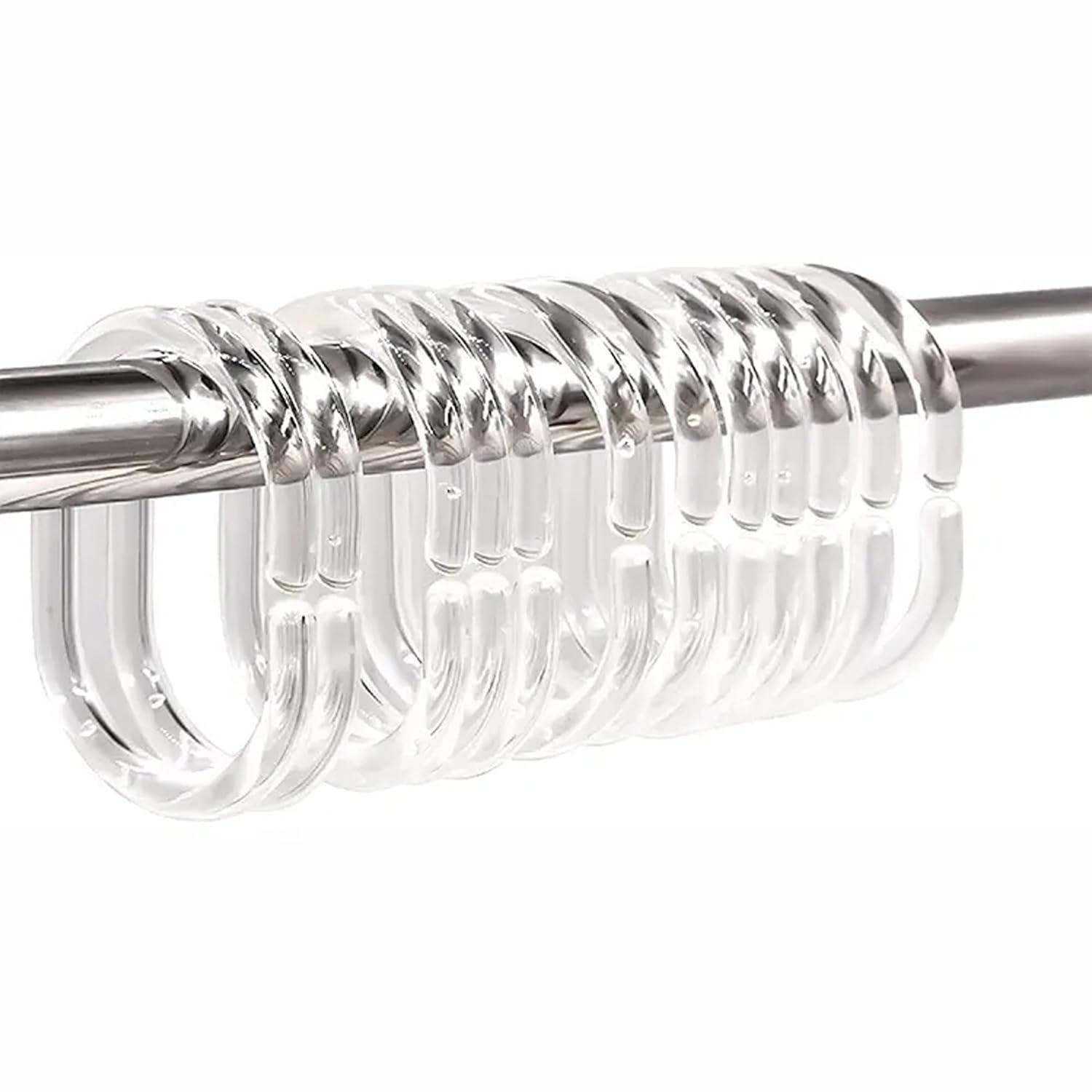 Evideco Solid Plastic Shower Curtain Hooks Rings & Reviews | Wayfair