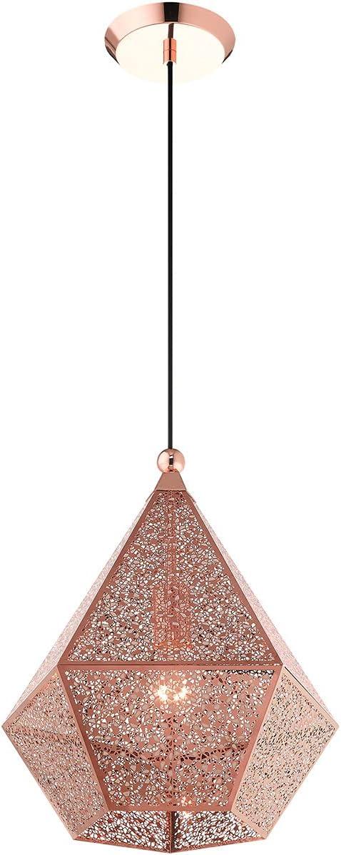 Livex Lighting Aberdeen 1 - Light Pendant in  Rose Gold