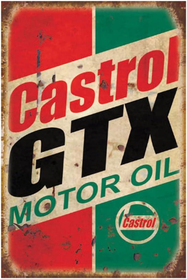 12 Pieces Reproduced Vintage Gas Oil Car Tin Signs, Home Bar Man Cave Garage Decor (wm Penn)