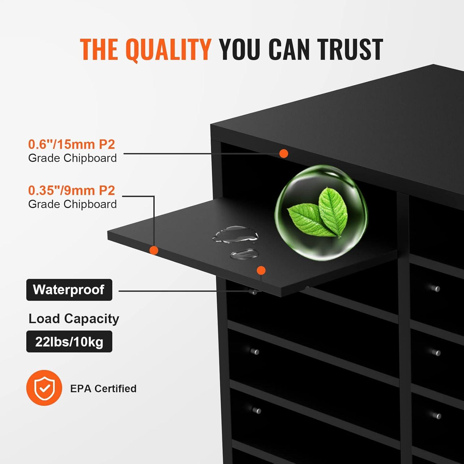 VEVOR VEVOR Manufactured Wood 12 Compartment Mailroom Table Accessory