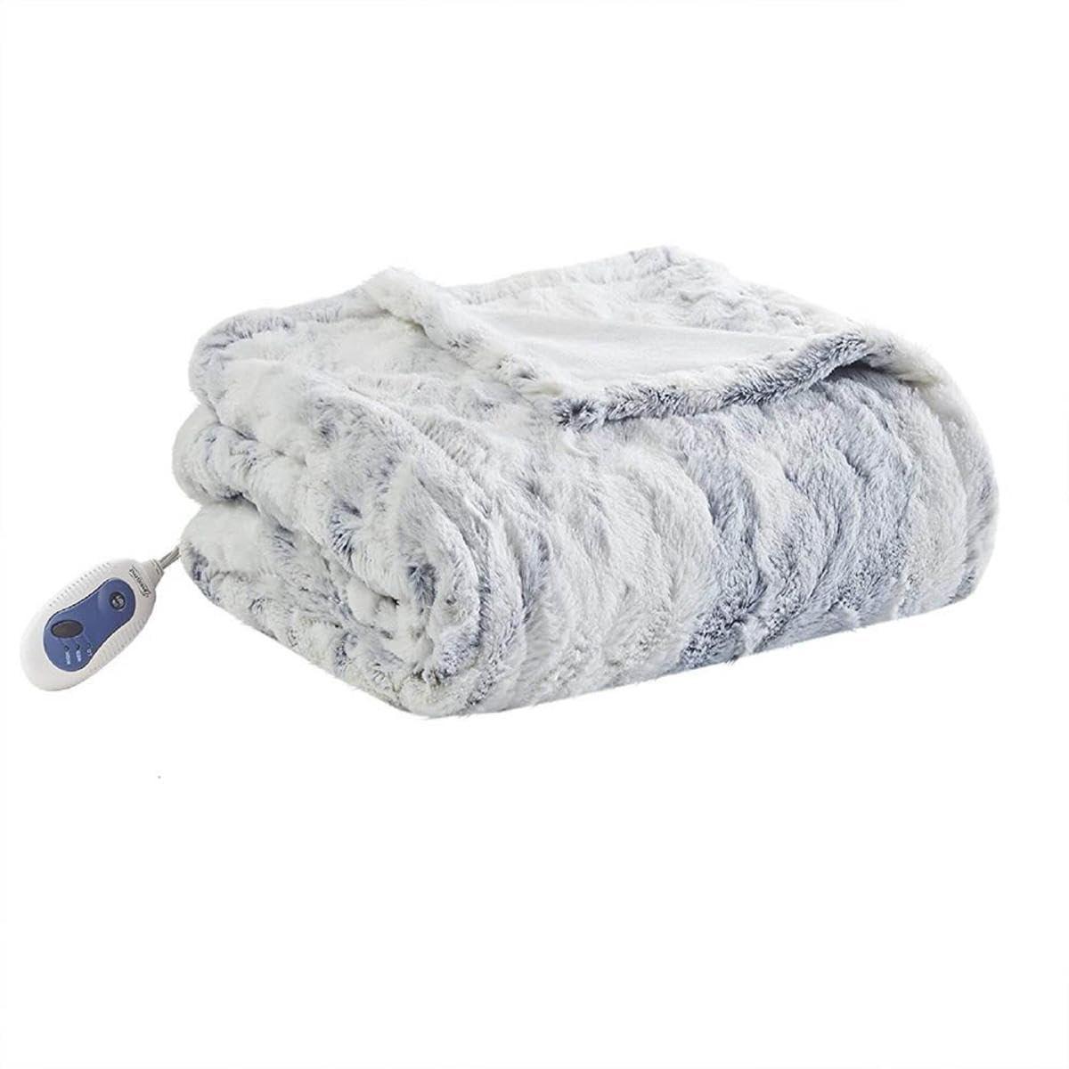 Beautyrest Beautyrest Zuri Oversized Heated Faux Fur Throw