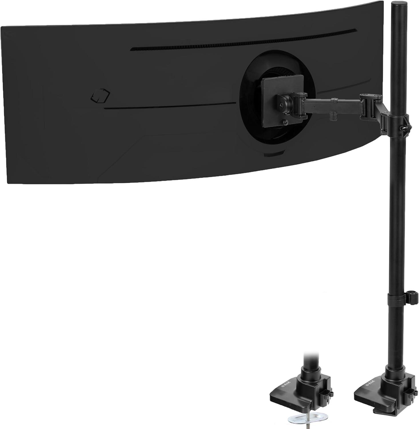 Vivo Single Ultrawide Monitor Extra Tall Desk Mount For Computer Screens To 49" | Wayfair