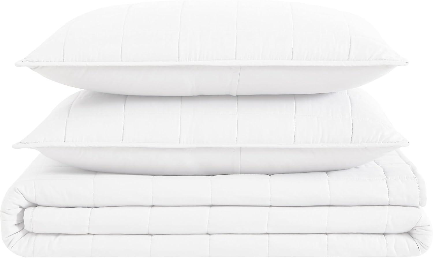 London Fog London Fog Garment Wash Solid Quilt Set
