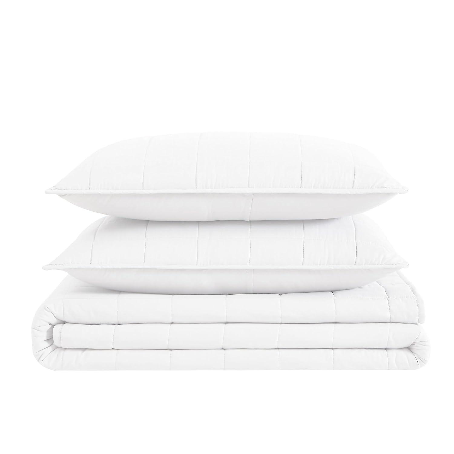 London Fog London Fog Garment Wash Solid Quilt Set