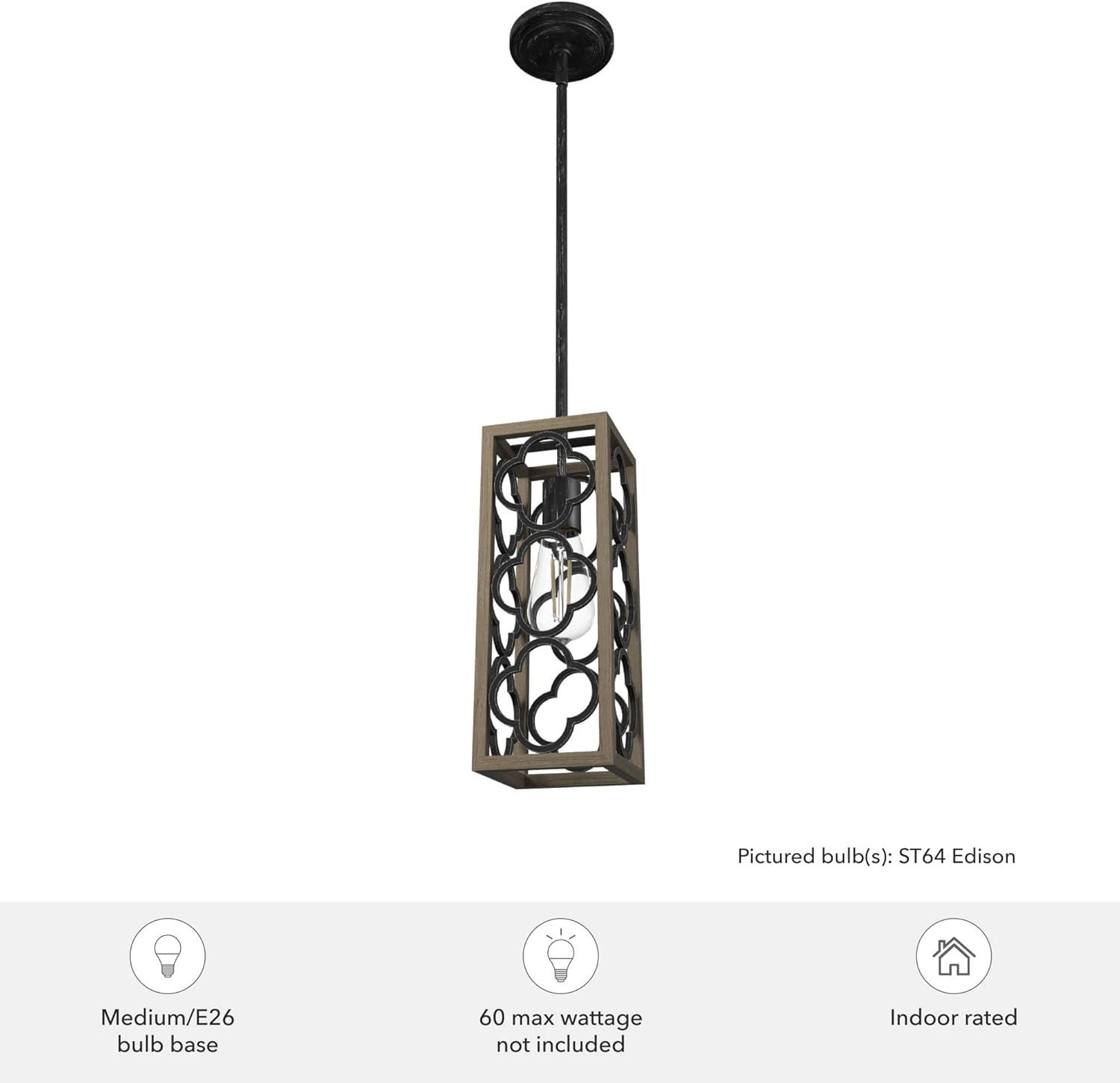 Hunter Fan Gablecrest 1 - Light Single Rectangle Pendant