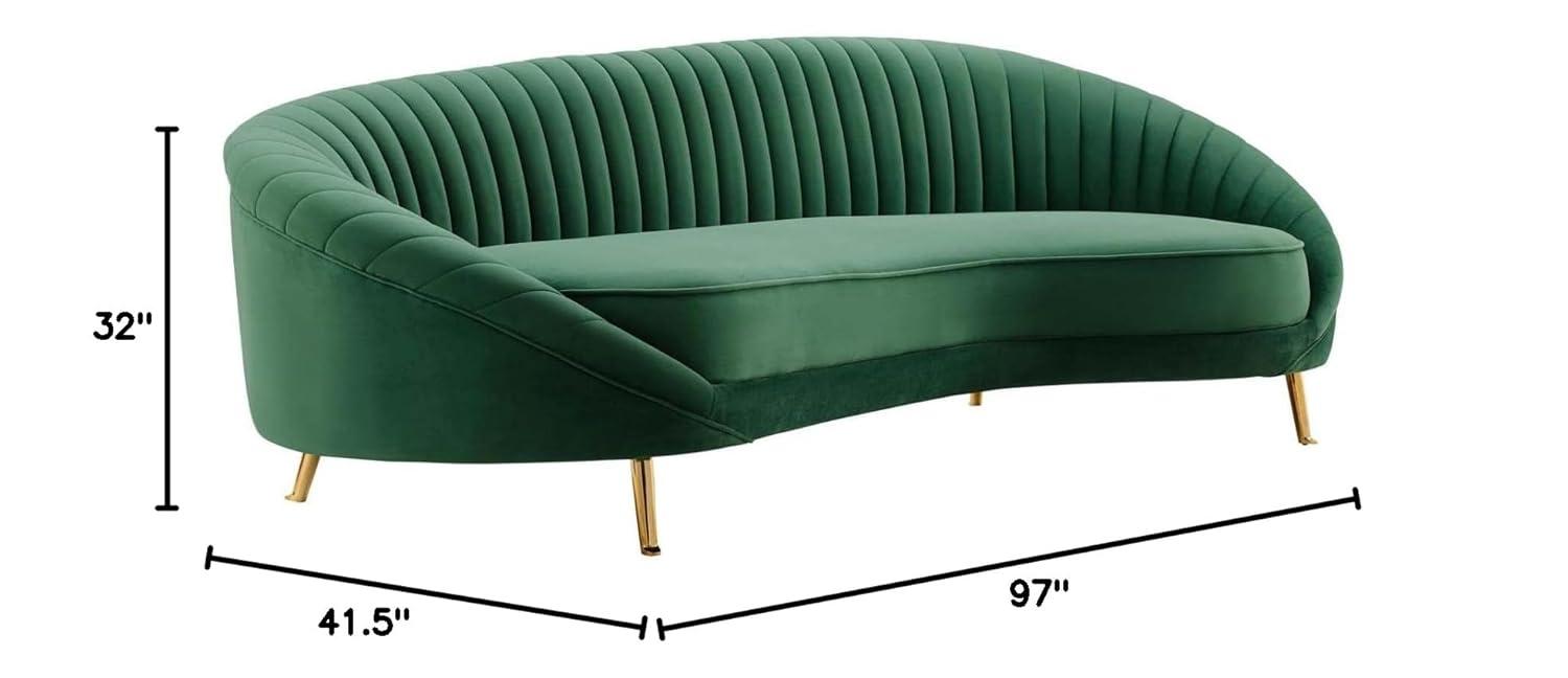 97'' Velvet Sofa