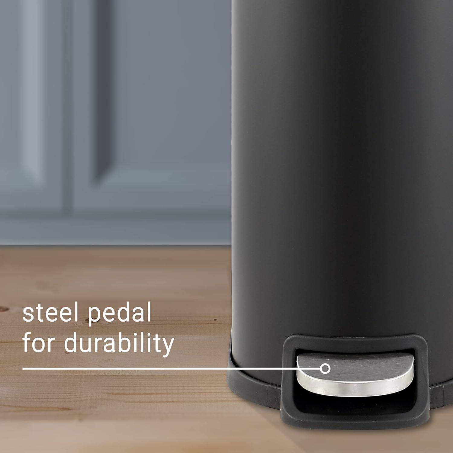 happimess Roland Steel Step On Trash Can