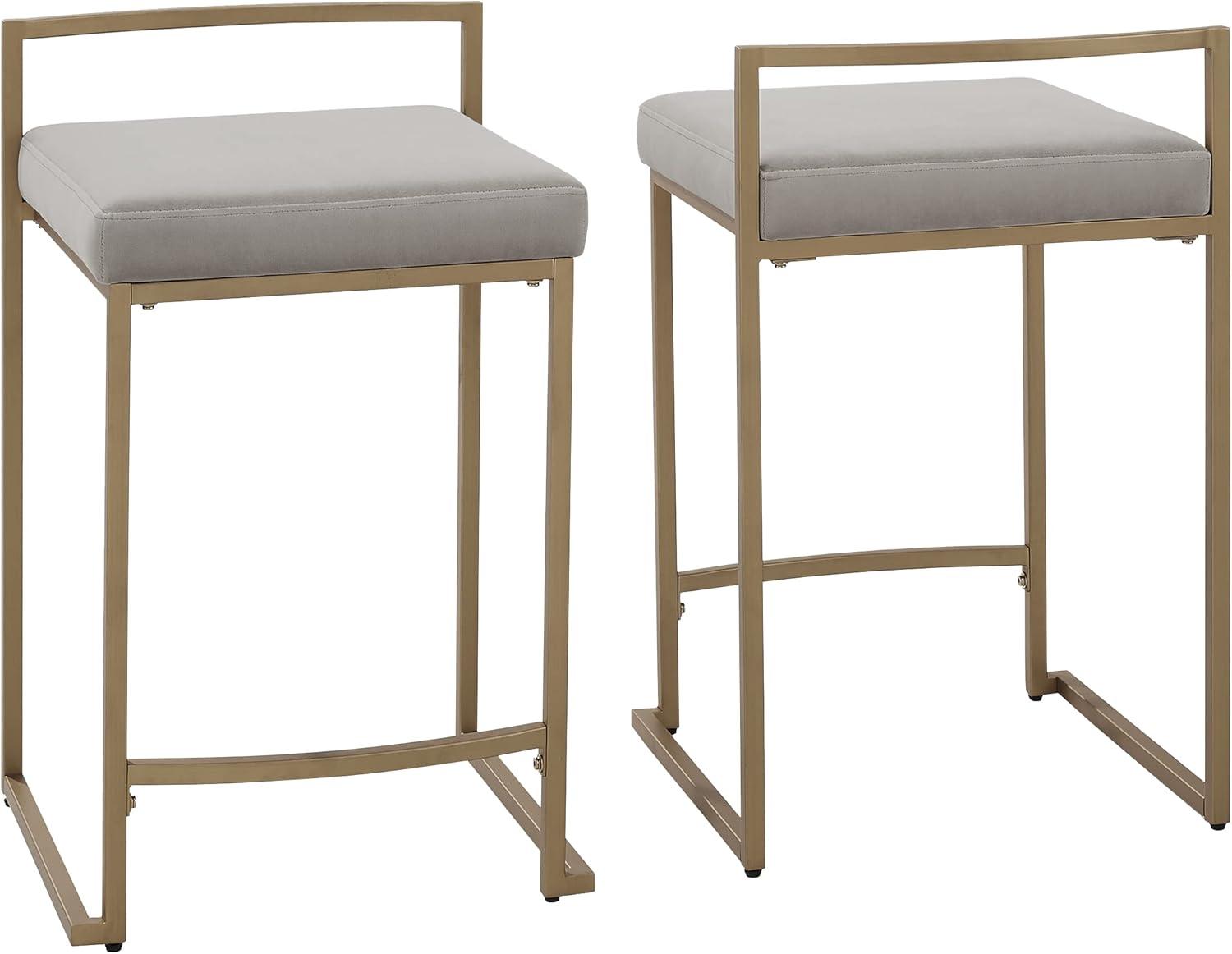 Set of 2 Harlowe Counter Height Barstools - Crosley