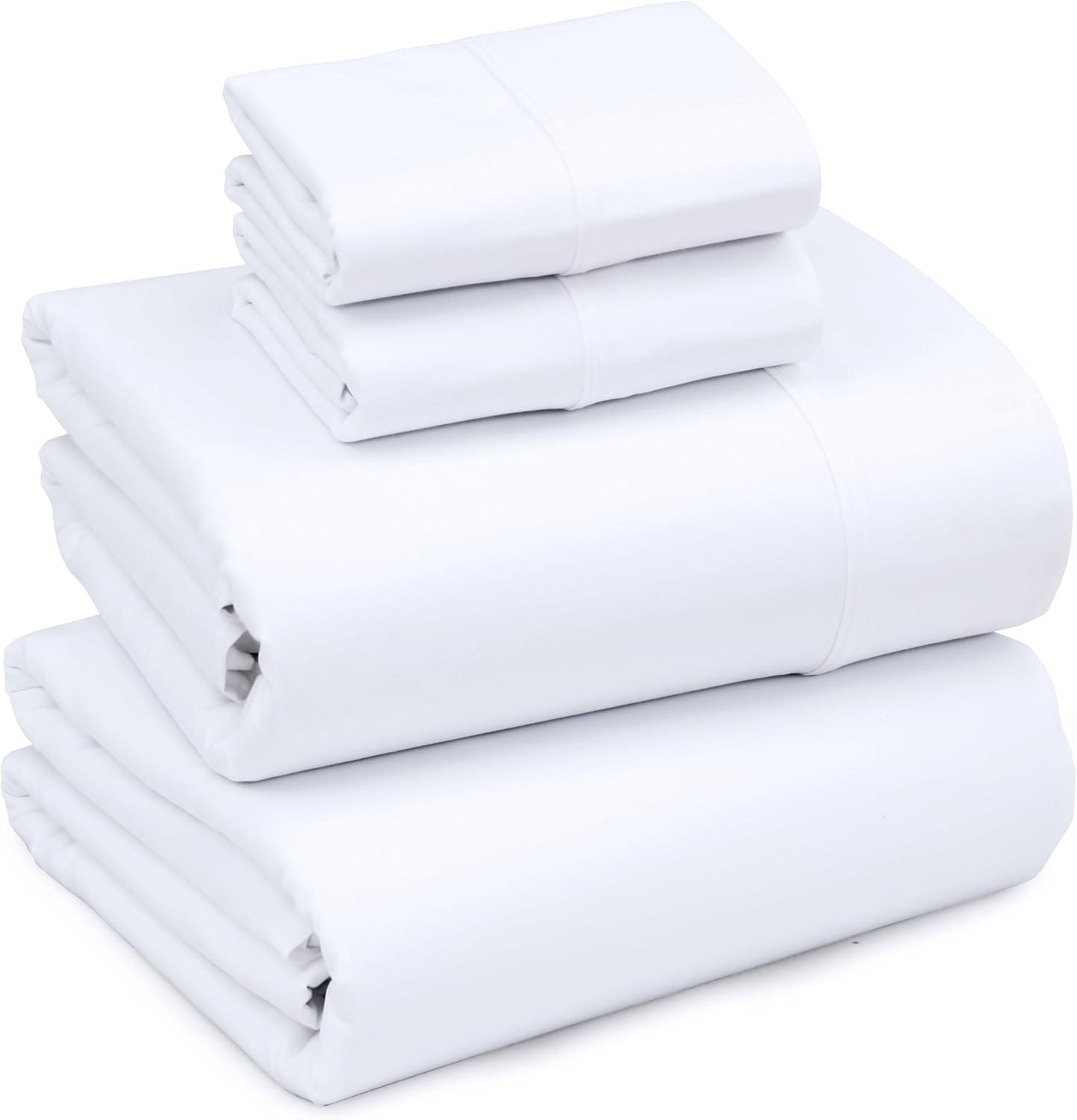 100% Brushed Microfiber Sheets Sets 4 Piece Soft Sheets 16 Inch Deep Pocket Bed Sheets