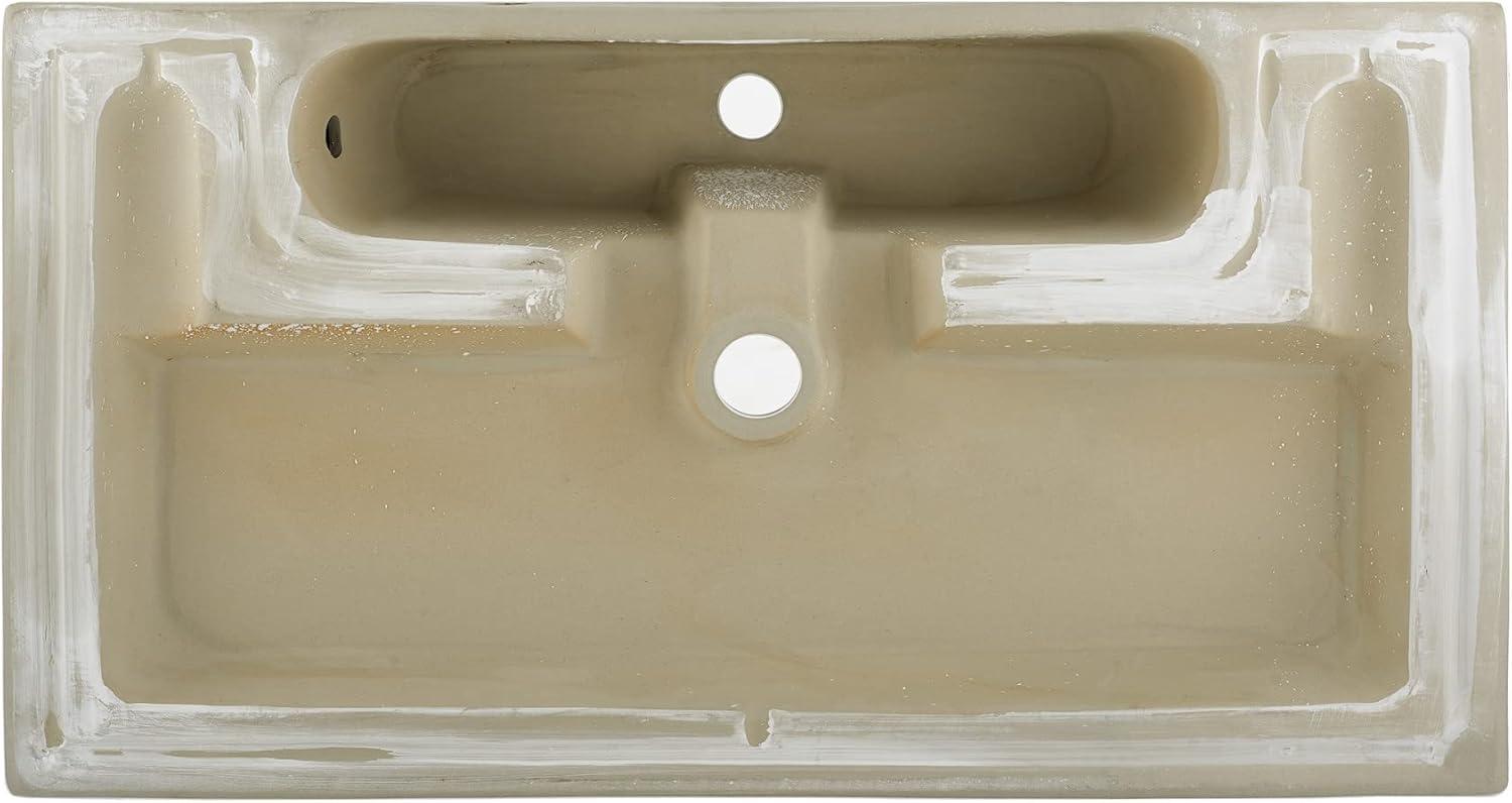 Voltaire Wide Rectangle Wall Hung Sink