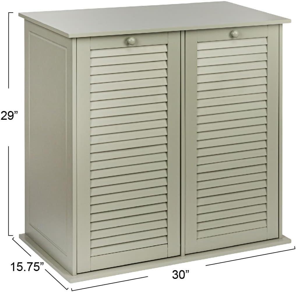 Household Essentials Tilt-out Cabinet Laundry Sorter with Shutter Front
