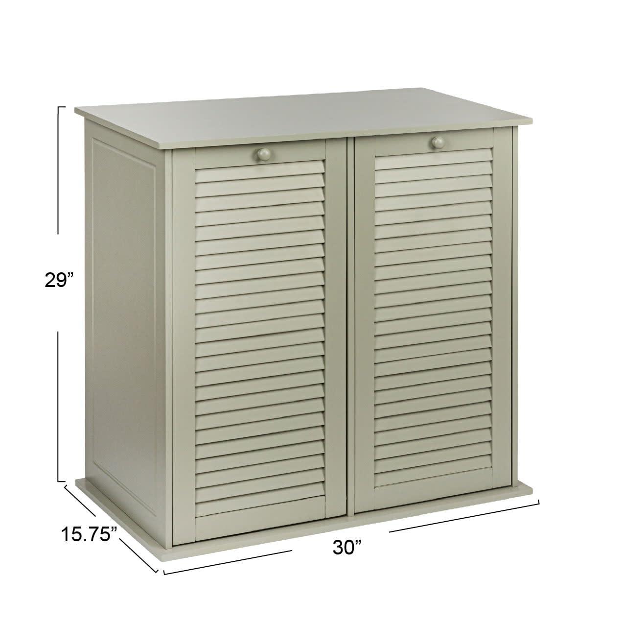 Household Essentials Tilt-out Cabinet Laundry Sorter with Shutter Front