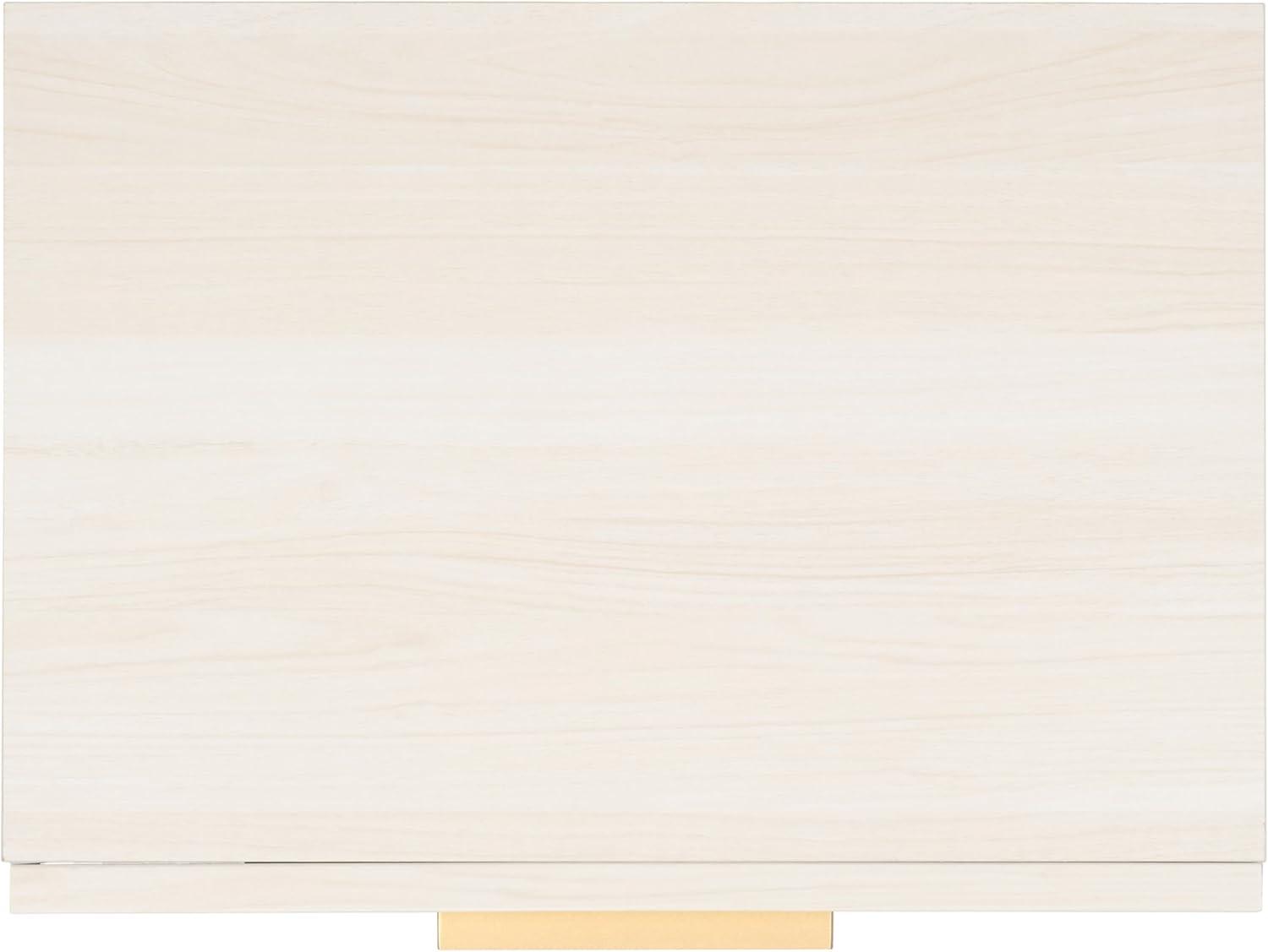 Axelle 1 Drawer Nightstand - Bleached White/Gold - Safavieh