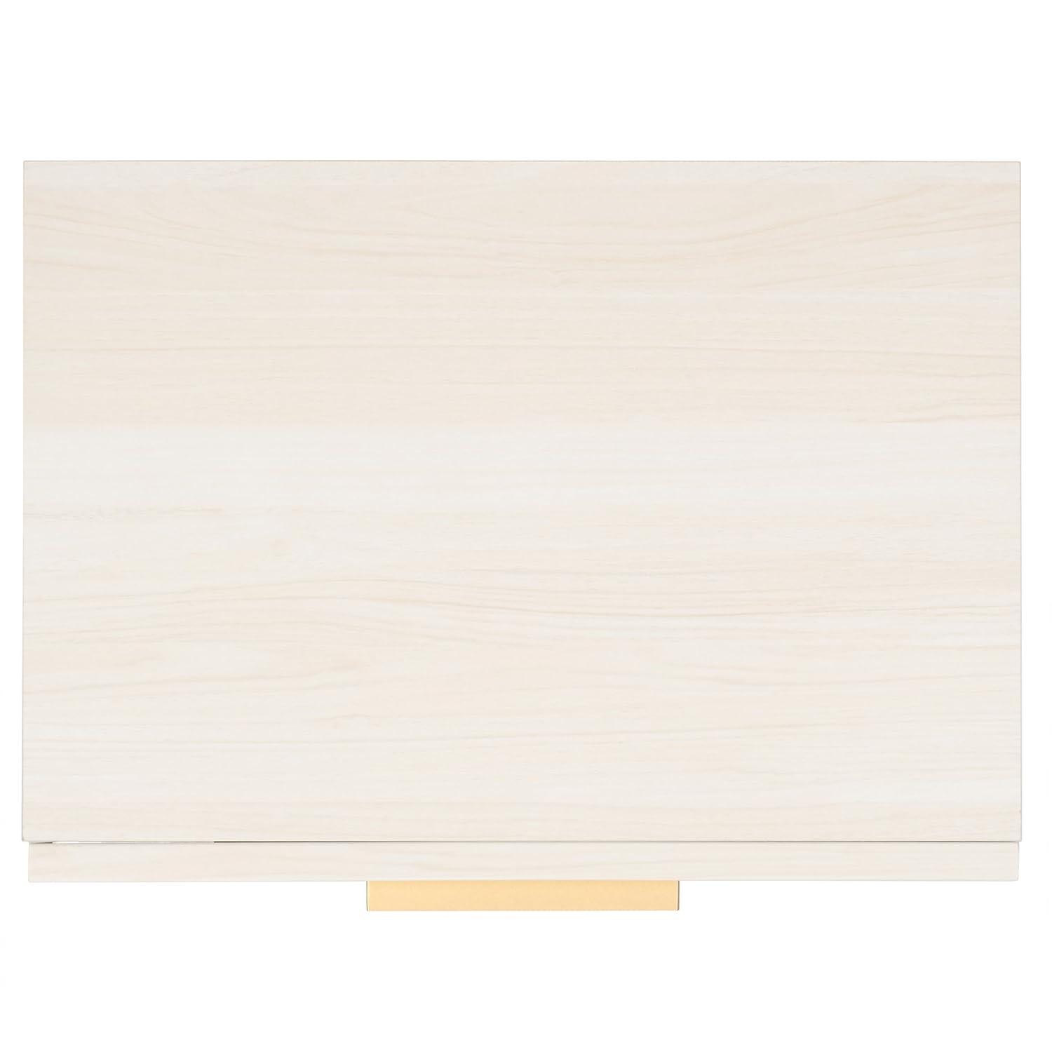 Axelle 1 Drawer Nightstand - Bleached White/Gold - Safavieh