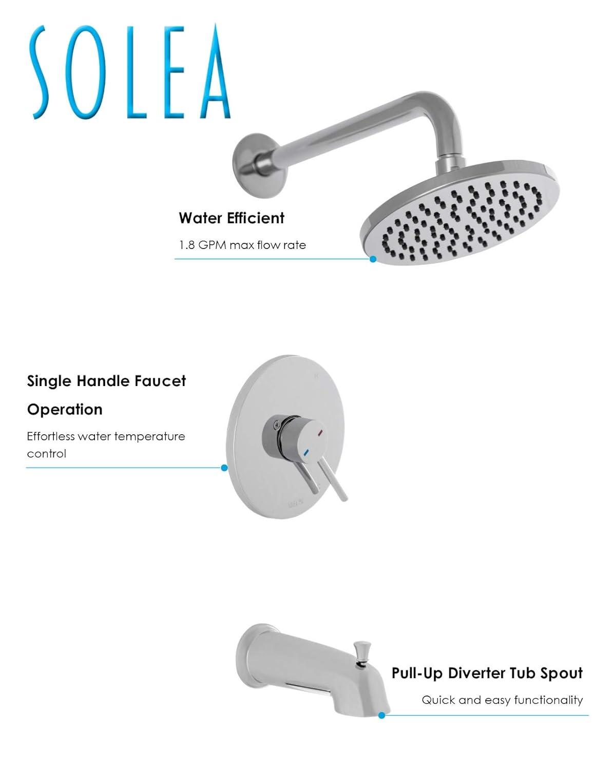 Safavieh Solea Evoke Bathroom Combination in Chrome