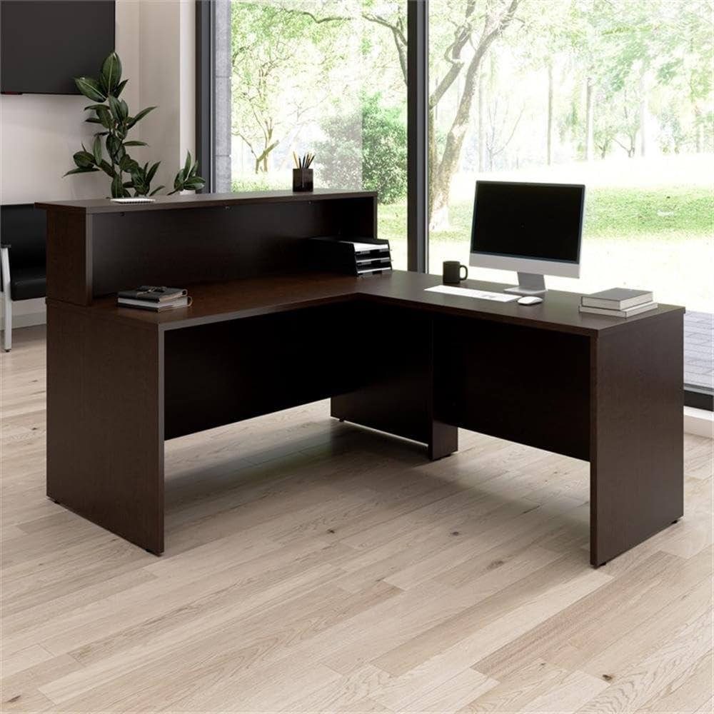 Bush Business Furniture Arrive 60W x 72D L-Shaped Reception Desk