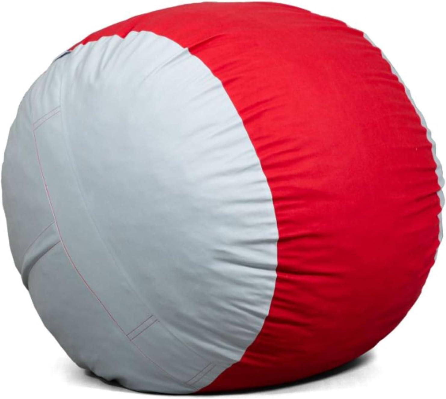 Big Joe Medium 3 Foot Foam Filled Bean Bag Chair with Soft Removeable Cover