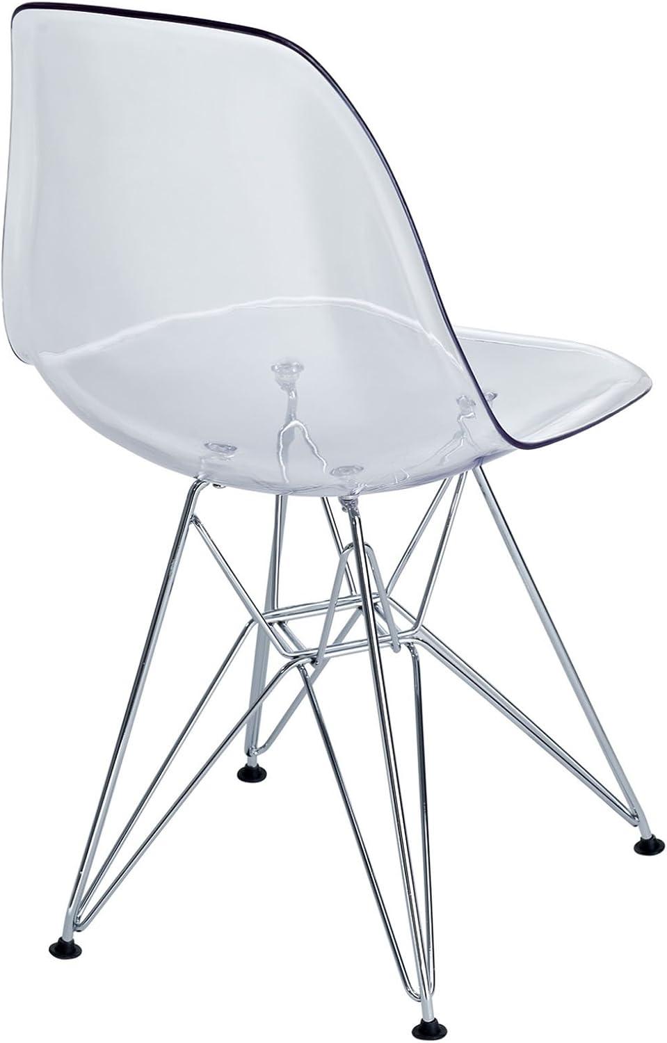 Modway Modway Plastic Dining Chair with Wire Base