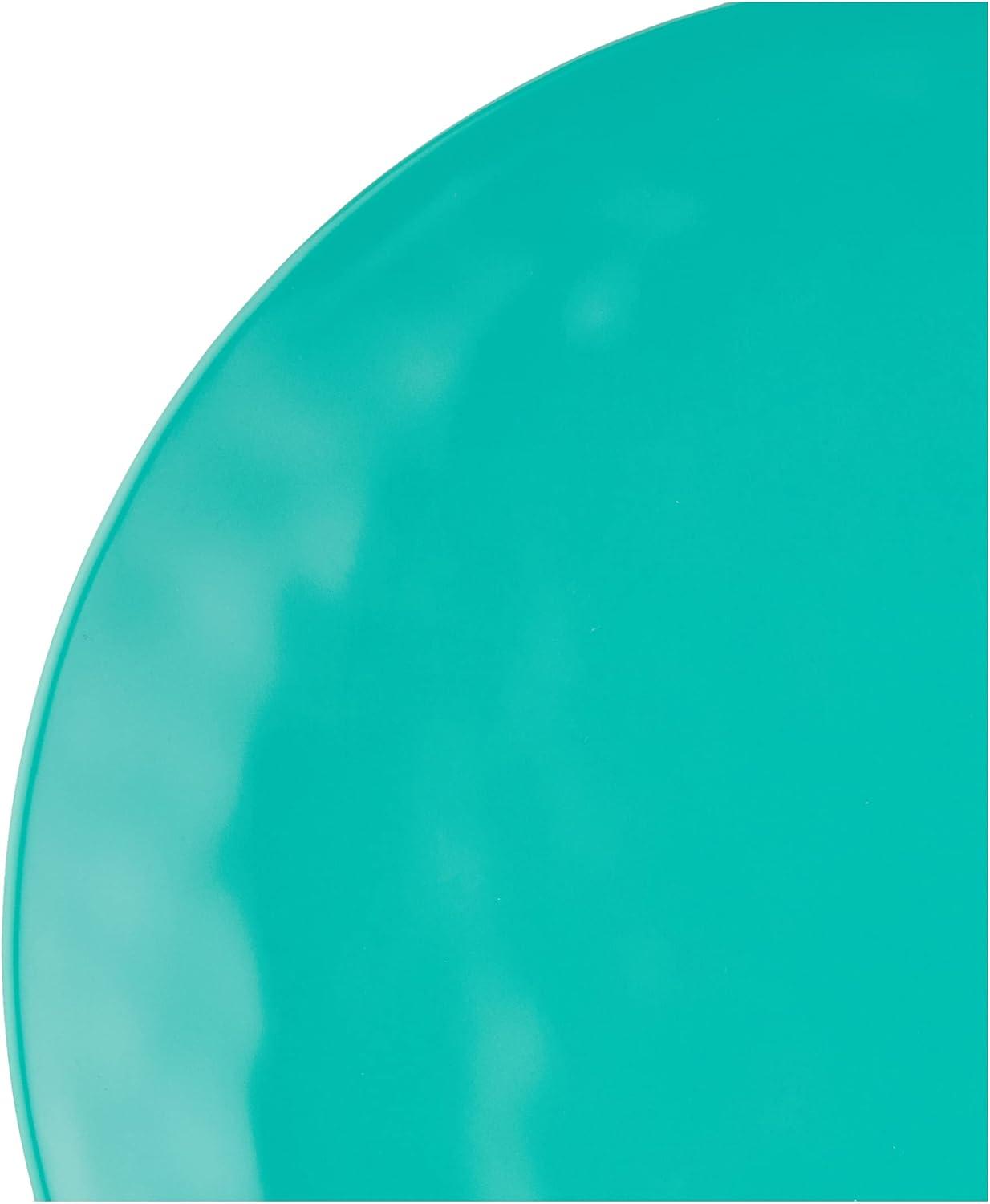 Teal Melamine 12-Piece Dinnerware Set, Service for 4