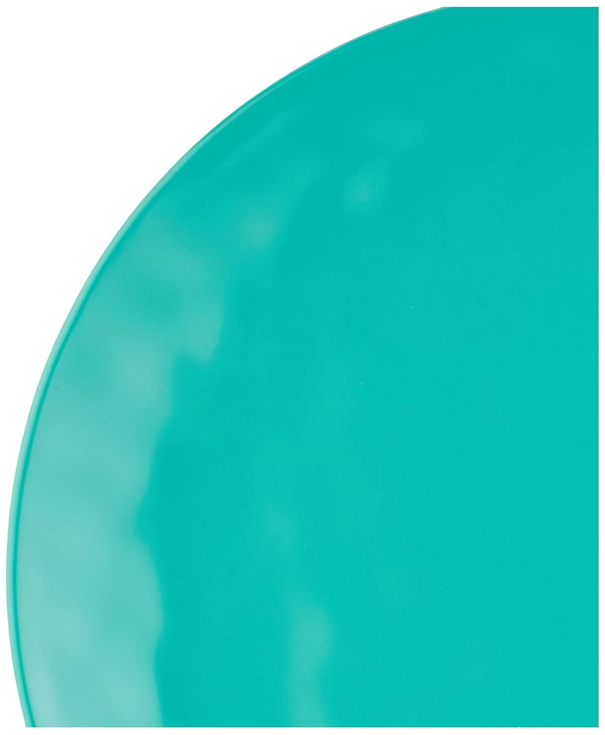 Teal Melamine 12-Piece Dinnerware Set, Service for 4