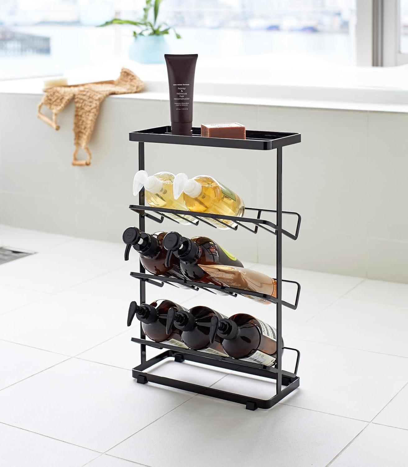 Tower Yamazaki Home Free Standing Shower Caddy - Bathroom Organizer Storage Holder, Steel