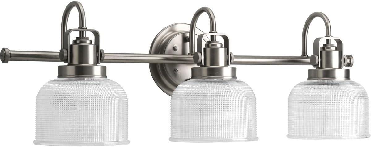 Rosser 3 Light Ribbed Dimmable Vanity Light