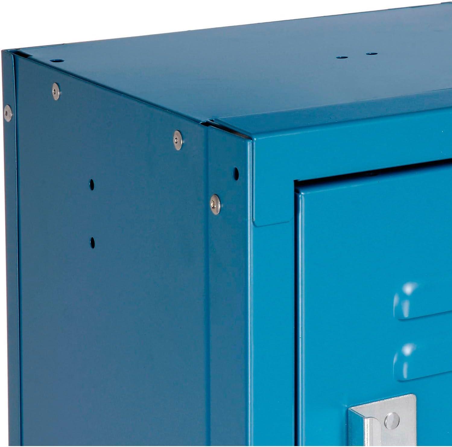 Global Industrial  12 x 15 x 12 in. Six Tier Global Locker with 18 Door Ready to Assemble - Blue