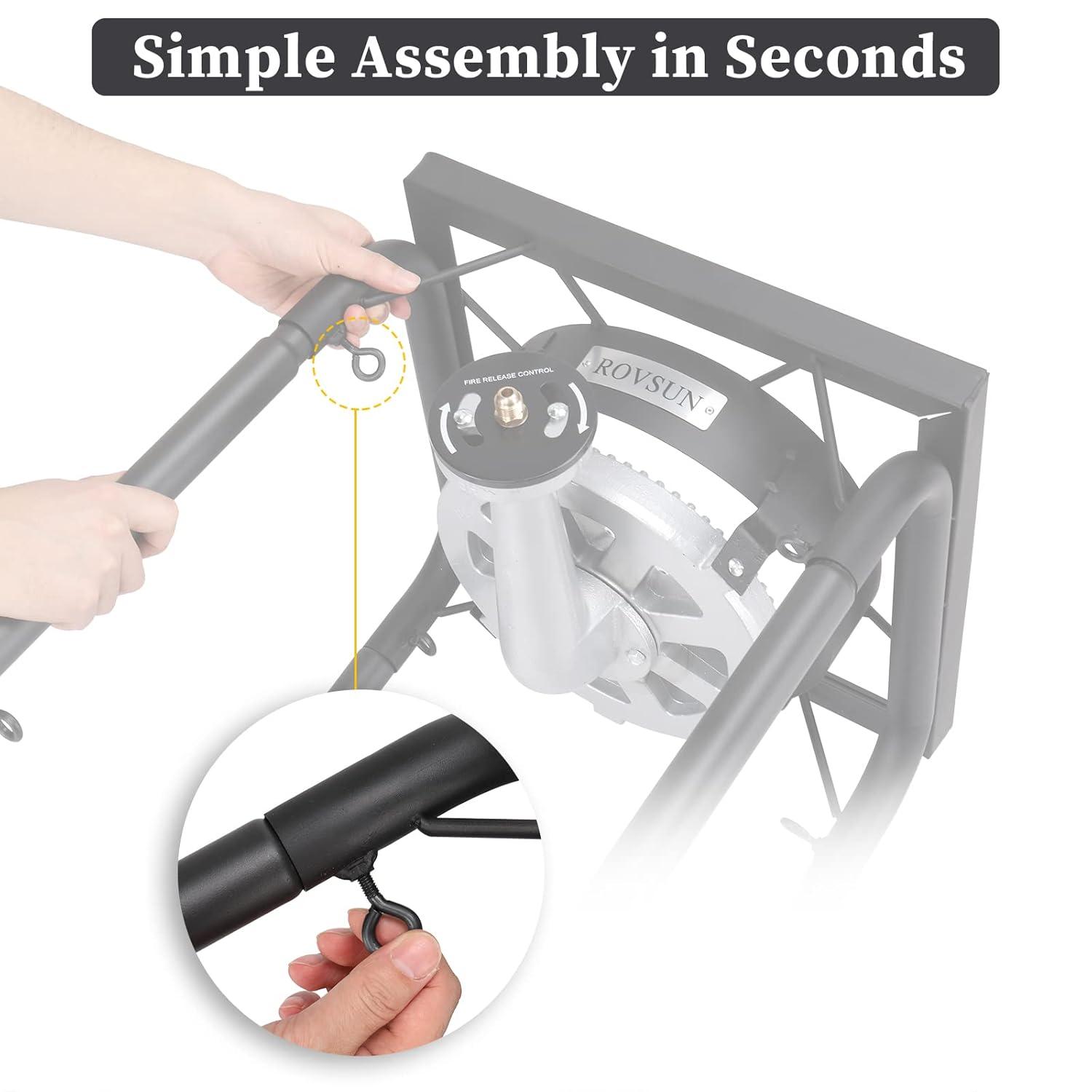 High Pressure Black Cast Iron Single Burner Gas Stove