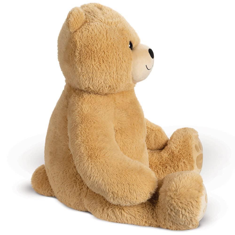 Giant Light Brown Plush Teddy Bear, 4 Feet