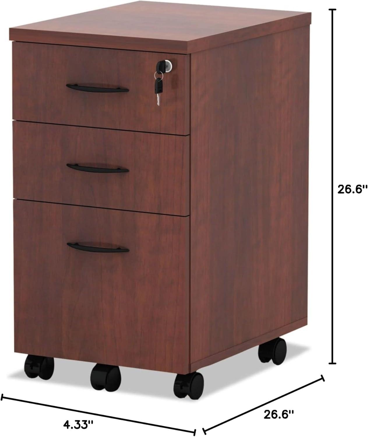 Valencia Series 15.88'' Wide 3 -Drawer Mobile File Cabinet